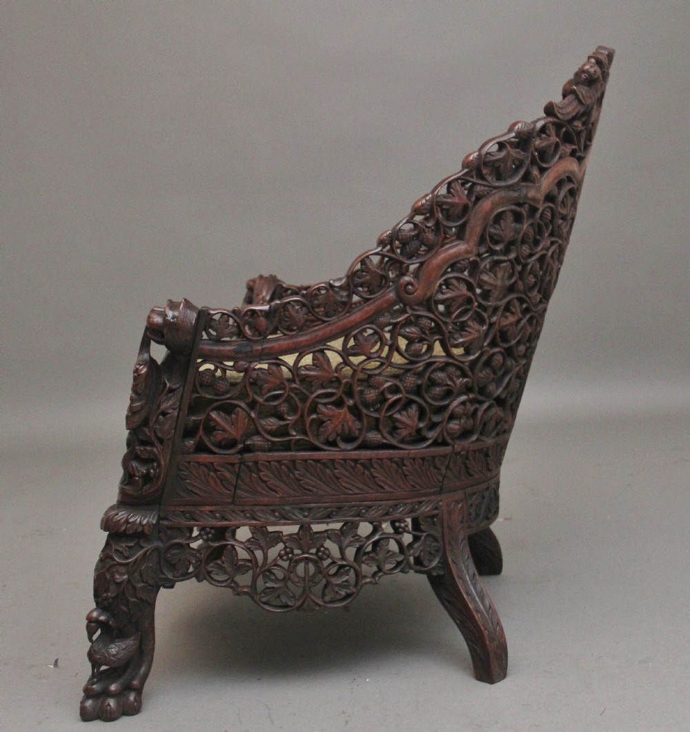19th Century Anglo-Indian armchair View VI
