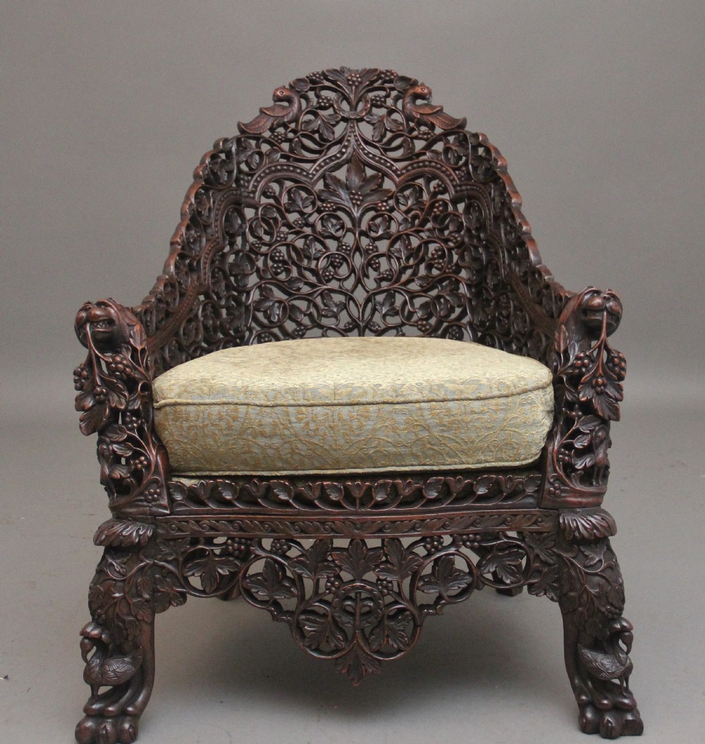 19th Century Anglo-Indian armchair View VII