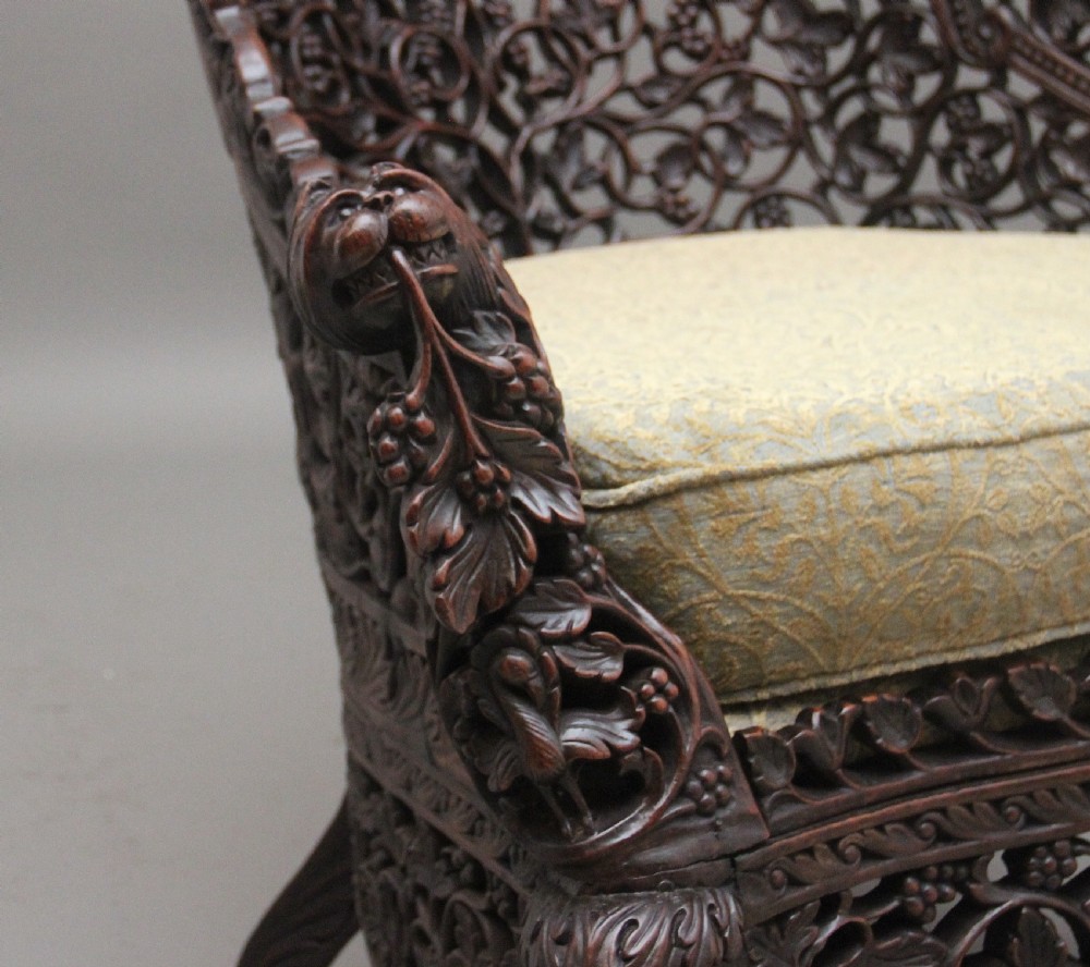 19th Century Anglo-Indian armchair View X