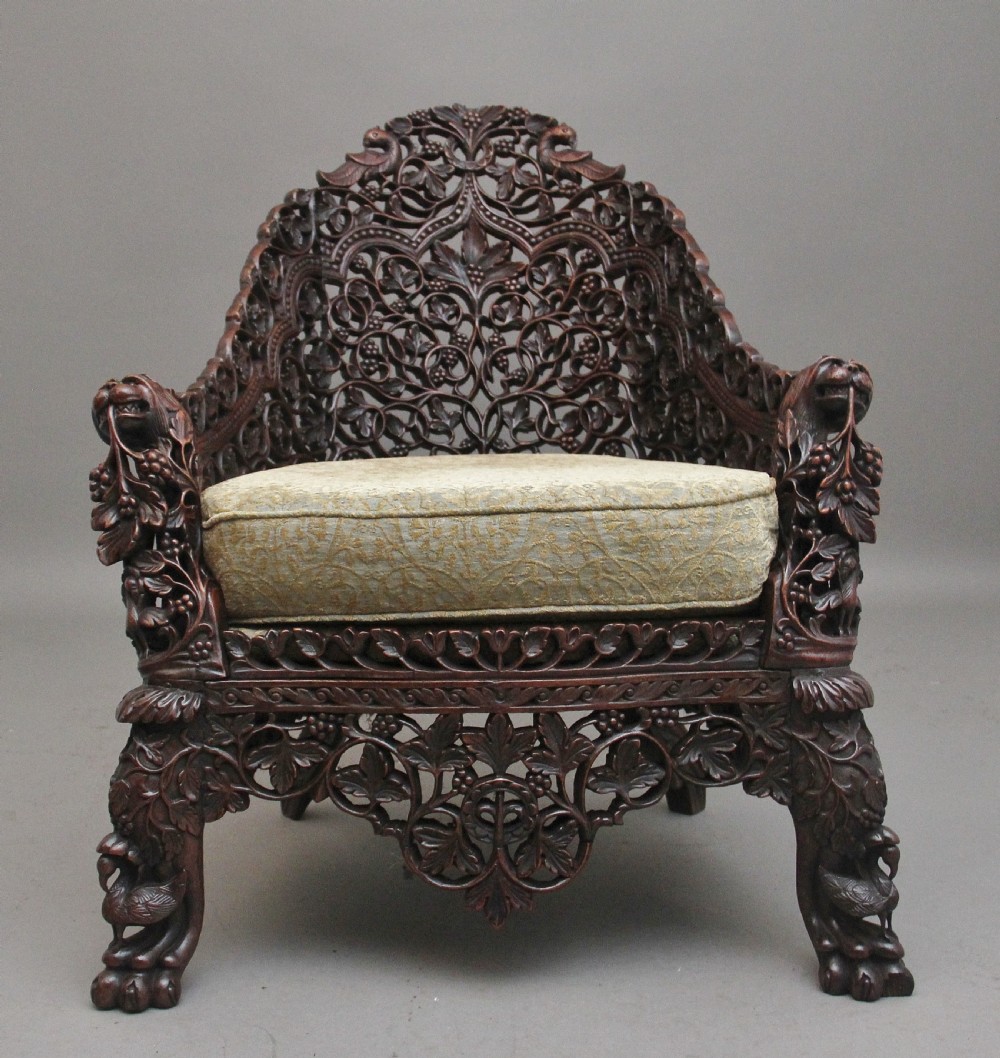 19th Century Anglo-Indian armchair View XI