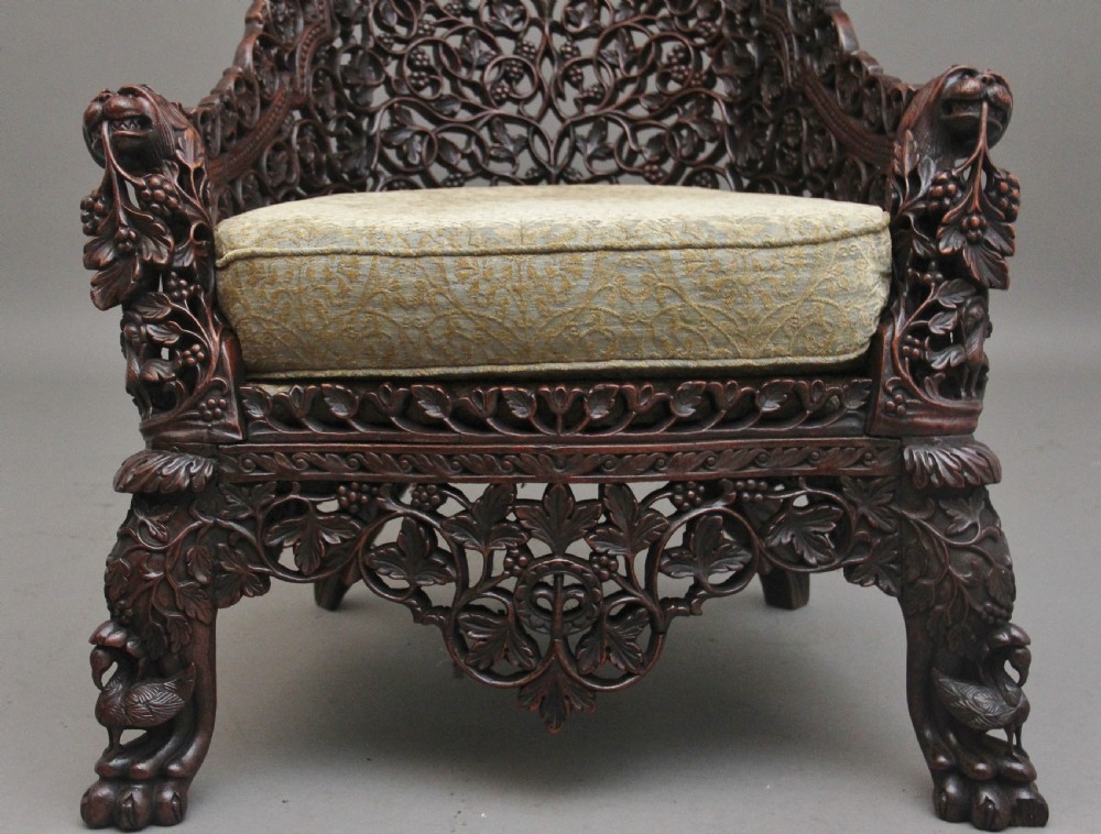19th Century Anglo-Indian armchair View XIII