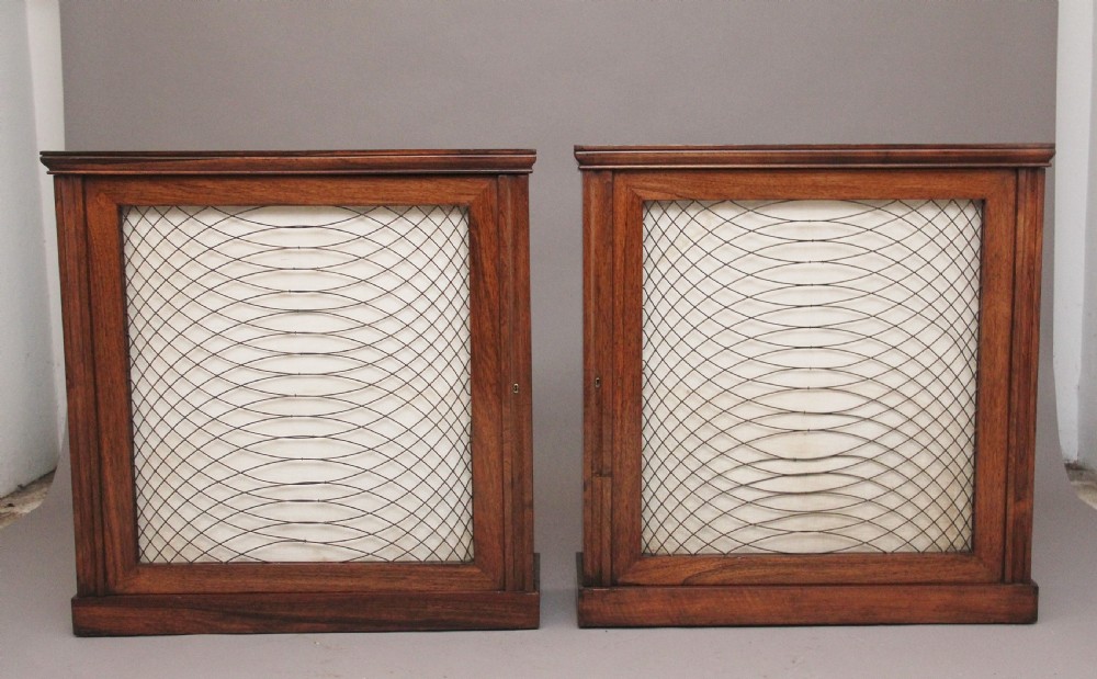 Pair early 19th Century rosewood cabinets  View IV