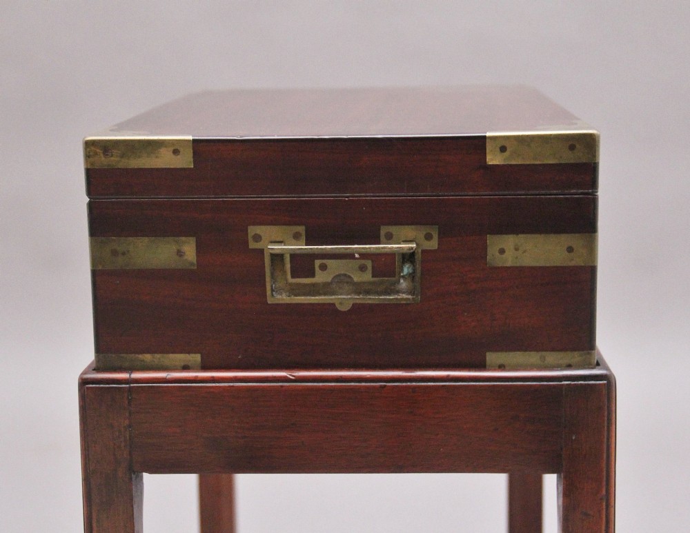 19th Century antique mahogany box on later stand View X