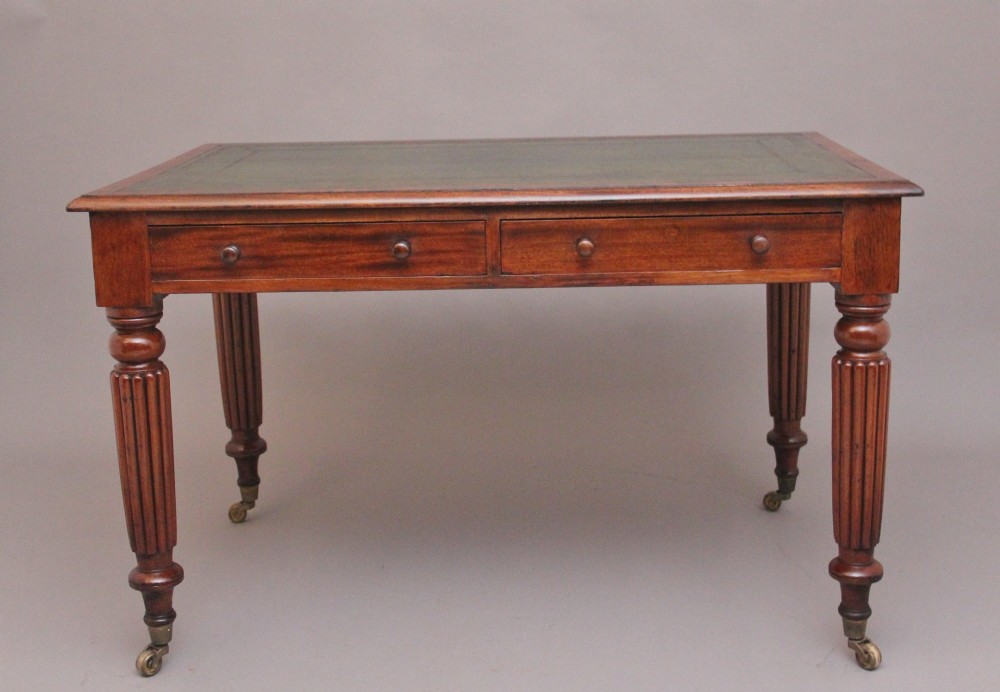 19th Century antique mahogany partners writing desk