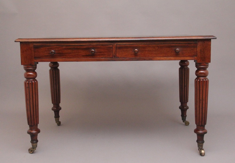 19th Century antique mahogany partners writing desk View II