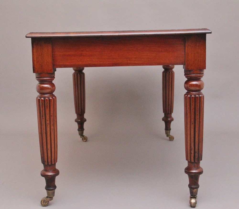 19th Century antique mahogany partners writing desk View VI