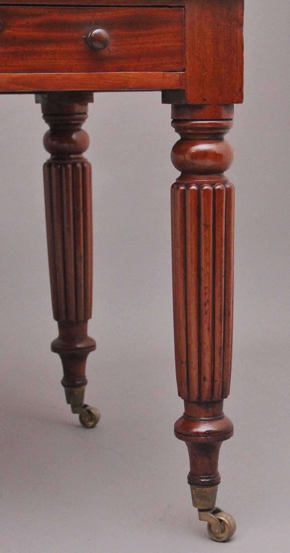 19th Century antique mahogany partners writing desk View VII