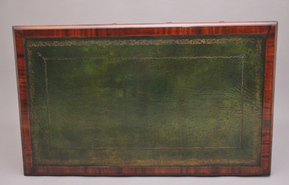 19th Century antique mahogany partners writing desk View IX