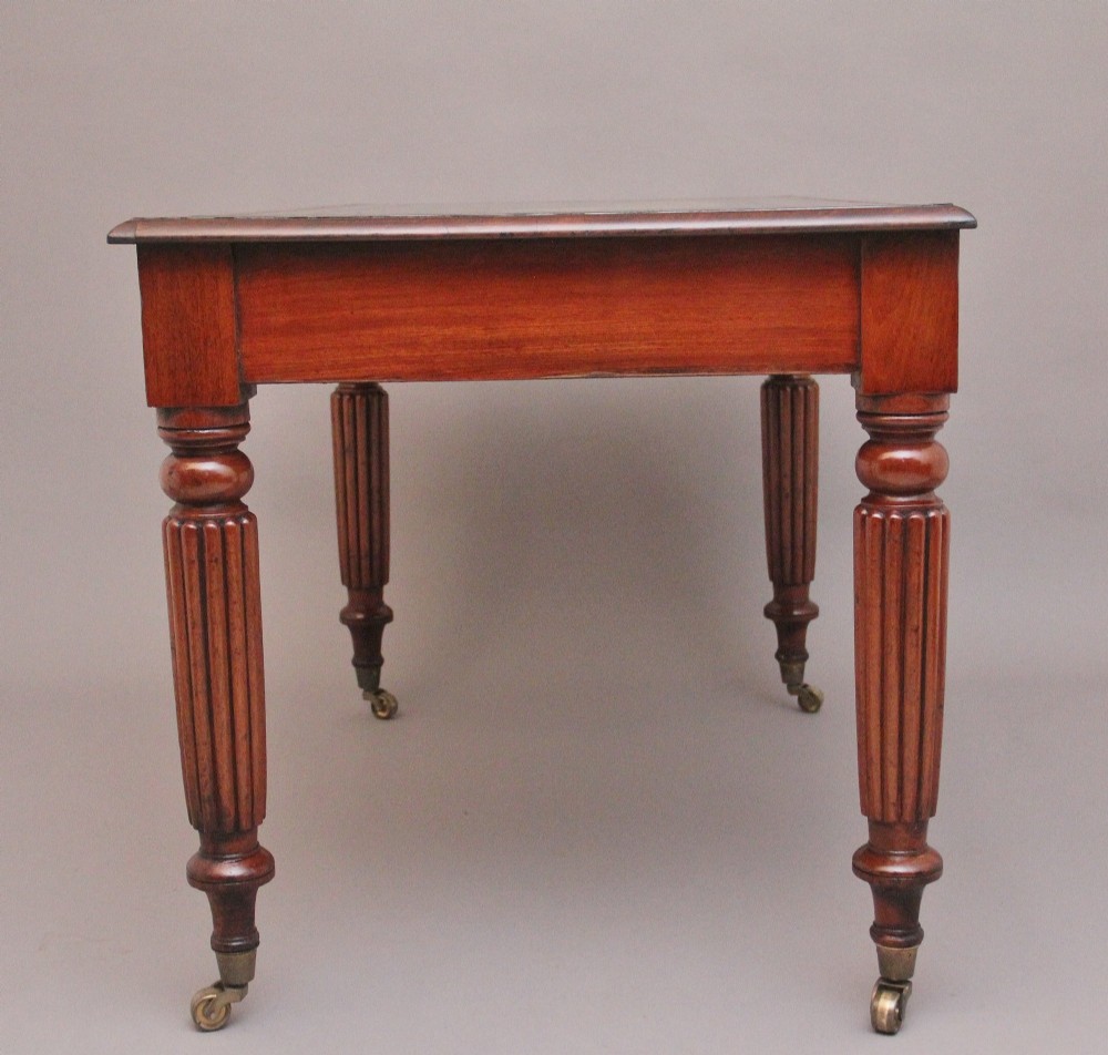 19th Century antique mahogany partners writing desk View X