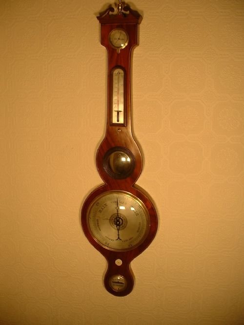 5 Glass Mercurial Barometer.
