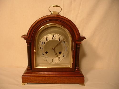 Arched Dial, Mahogany Mantle Clock