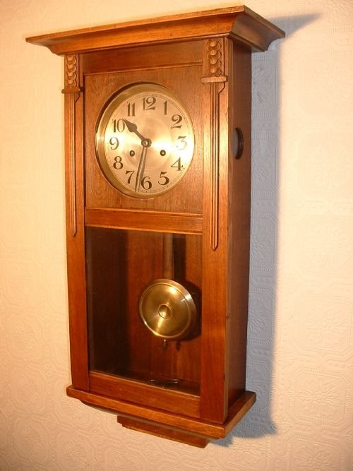 "Ting-tang" Mahogany Wallclock