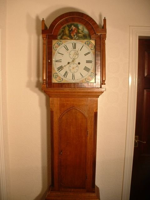 8 Day, Golden Oak Longcase Clock