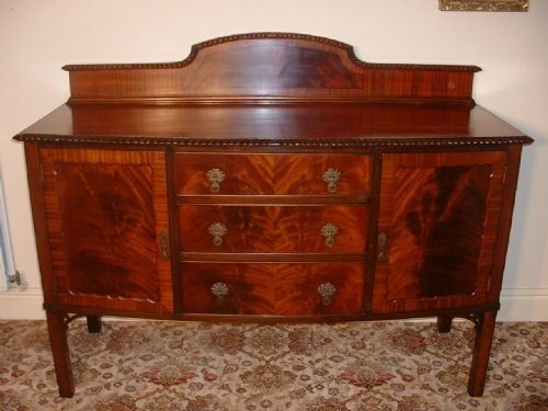fig 1. Edwardian Bow-fronted Sideboard.