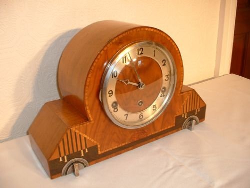 Three Tune Art Deco Mantle Clock