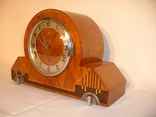 fig 1. Three Tune Art Deco Mantle Clock