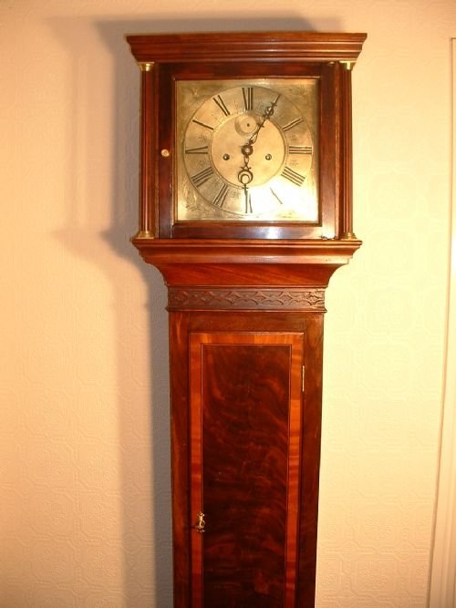 Important 8 Day Georgian Loncase Clock