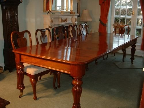 Victorian Mahogany Wind Out Dining Table