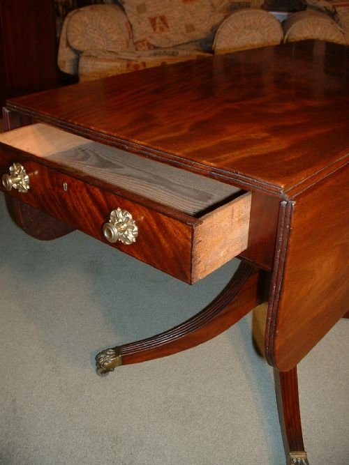 fig 1. Regency Mahogany Pembroke Table