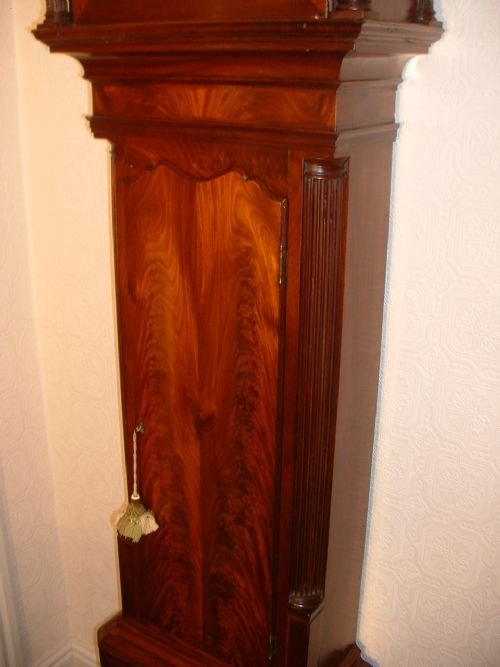 fig 1. Longcase Moonroller Clock by TARLTON of Liverpool
