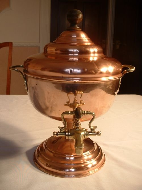Victorian Copper and Brass Samovar