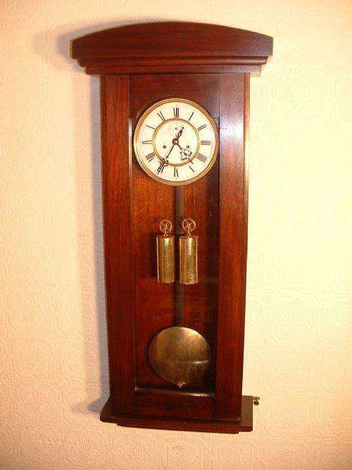 Mahogany Double-weight Vienna Wallclock