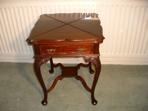 Pristine Mahogany Games Table