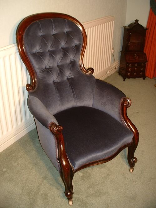 Gentlemans Victorian Spoon-back Chair