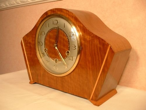Art-deco Westminster-chime Mantle Clock