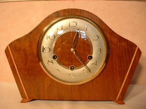 fig 1. Art-deco Westminster-chime Mantle clock