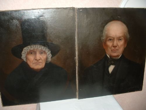 Portraits of a Welshman and His Wife.