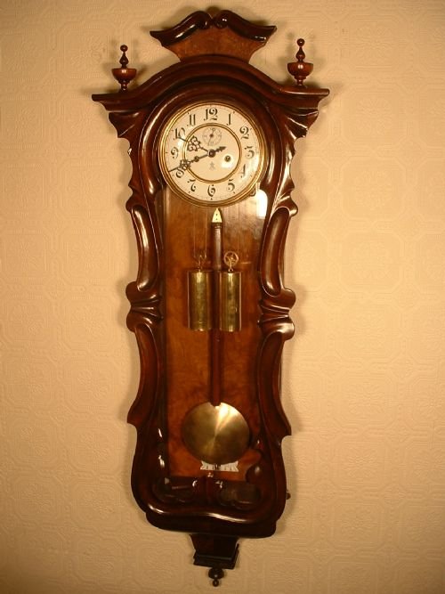 Gustav Becker Serpentine Vienna Wallclock