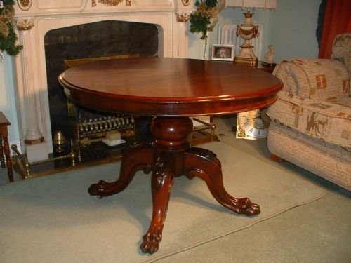 Victorian Mahogany Tilt-top Dining Table