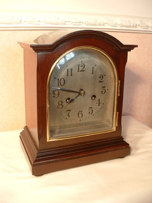 fig 1. Pad-top Mahogany Bracket Clock