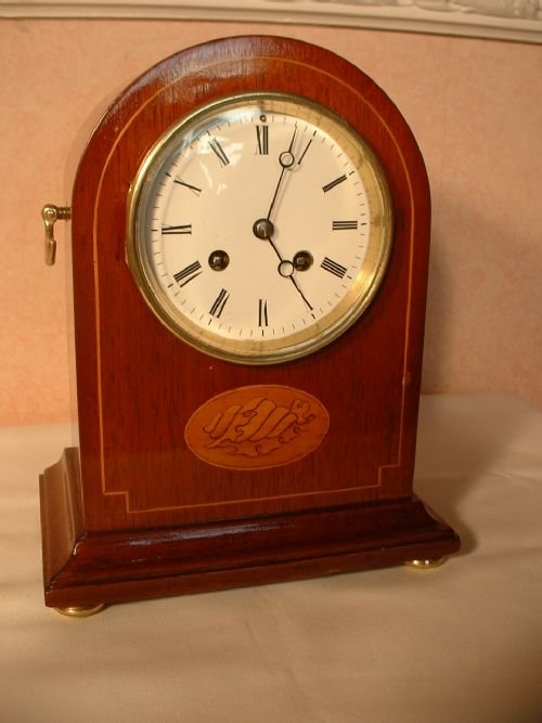 fig 1. Superb Mahogany Bracket Clock.