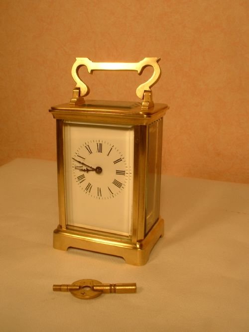 English Brass Carriage Clock