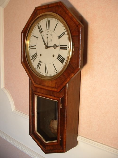 Rosewood Drop-dial Striking Wallclock