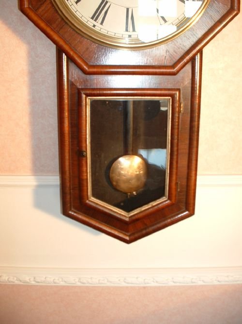 fig 1. Rosewood Drop-dial Striking Wallclock