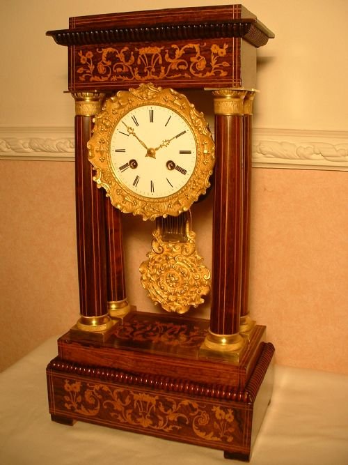 Suberb Chas X Period Portico Clock.