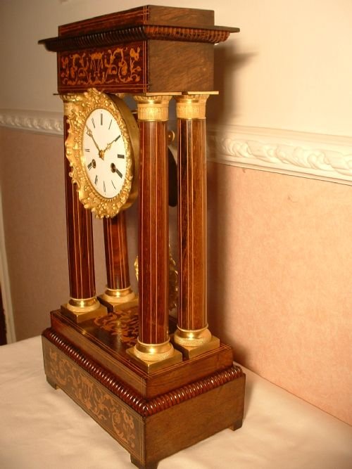 fig 1. Suberb CHAS X period Portico Clock.