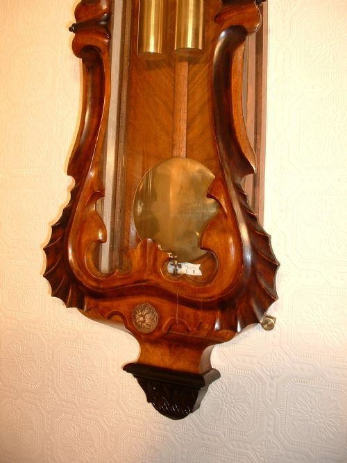fig 1. Gustav Becker Serpentine Vienna Wall clock.