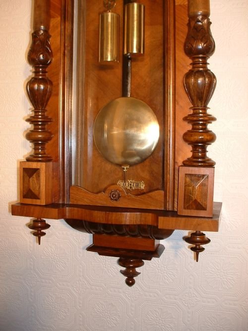 fig 1. Gustav Becker Vienna Regulator Wallclock