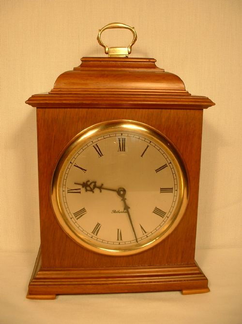 Small Mahogany Mantle Clock.