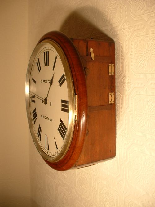 fig 1. Rare Double Fusee Striking Wallclock