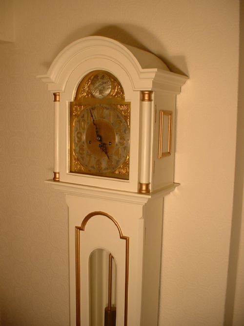 Painted, Westminster Chime, Grandmother Clock.