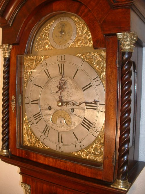 fig 1. Outstanding Georgian Longcase Clock