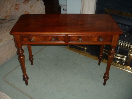 Victorian Mahogany Side Table / Ladies Writing Desk