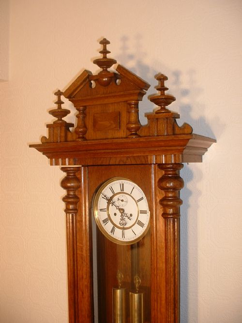 fig 1. Double-Weight Vienna Wall Clock.