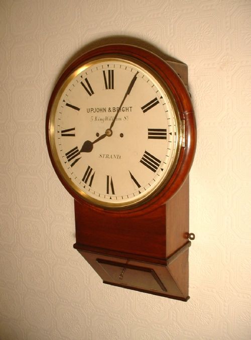 London Made, Twin Fusee, Drop-dial Wall Clock.