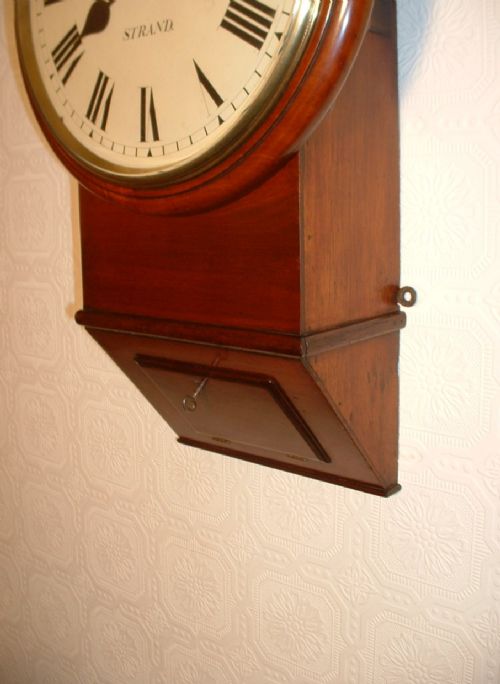 fig 2. London made, Twin Fusee, Drop-dial Wall Clock.
